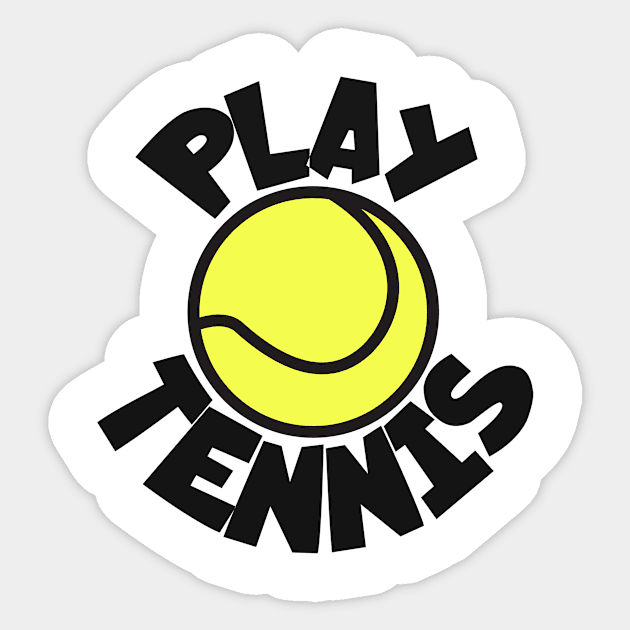 Play tennis Sticker by maxcode